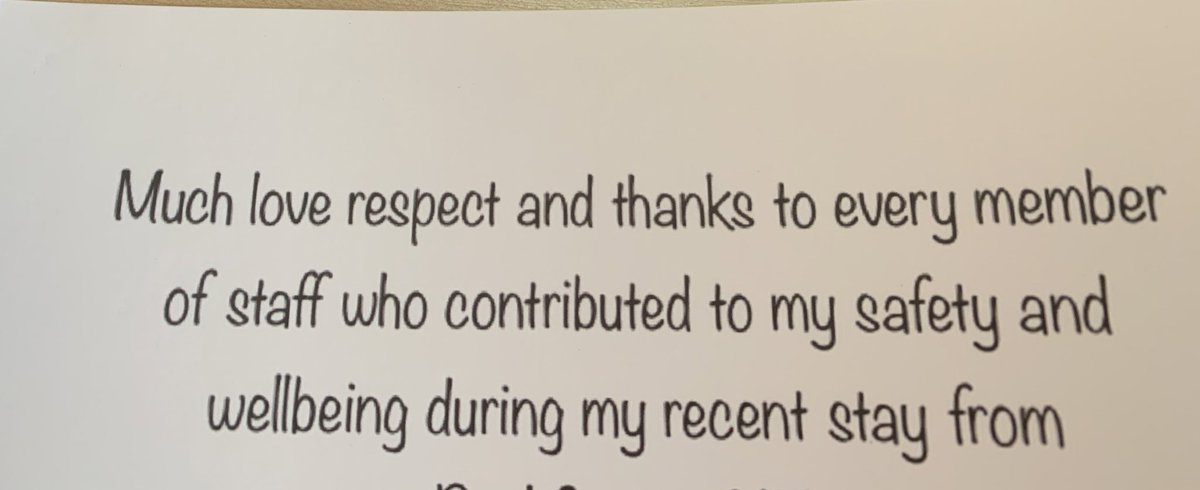 Beautiful card sent in to us from one of our previous patients 🥰<a href="/HenkelMichaela/">Michaela Henkel</a> @BHR_hospitals <a href="/EmirianaZ/">Emiriana Ziu</a> <a href="/kellynic1406/">kelly nicholson</a> @leighkan1984 <a href="/green_rhianne/">Rhianne Green</a>