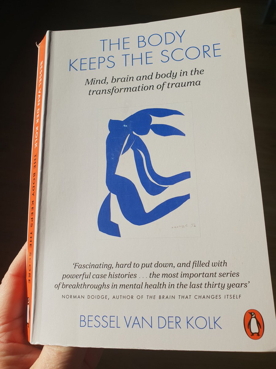 Reading The Body Keeps The Score by Bessel Van Der Kolk right now. His seminal work on the impact of trauma and transformation will be relevant for us all right now. The COVID19 pandemic effects will be traumatising for some and retraumatising for others. A thread 1./