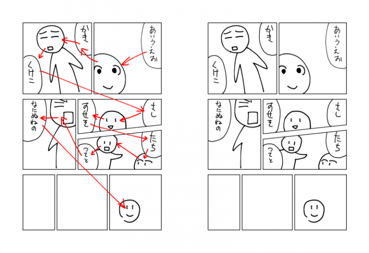 こちらは視線誘導の基本的な考え方。そもそも視線誘導ってなんぞやって方を想定してまとめてみました。友達や読者さんに読んでほしかったところを読み飛ばされてしまったことがある方はチェックしてみてください。中盤の余計なお世話コーナーをご覧ください。 https://t.co/DLEquktwNz 