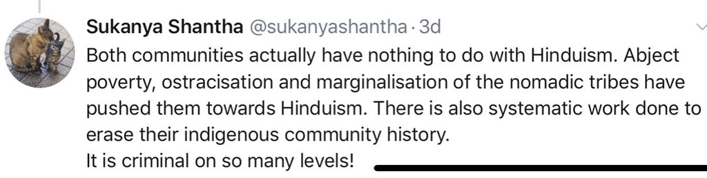 If the report stopped at mere insinuation, the author of the report directly said on social media that they “have nothing to do with Hinduism”