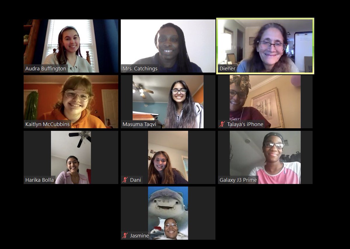 north_science's tweet photo. We're physically distant, but socially connected! North Springs High School HOSA Officers #Endoftheyearplanning @north_science @hansonmscott @GeorgiaHOSA @NSSpartans @FCSCTE @NorthSpringsCTE https://t.co/QVXg7C6jwL