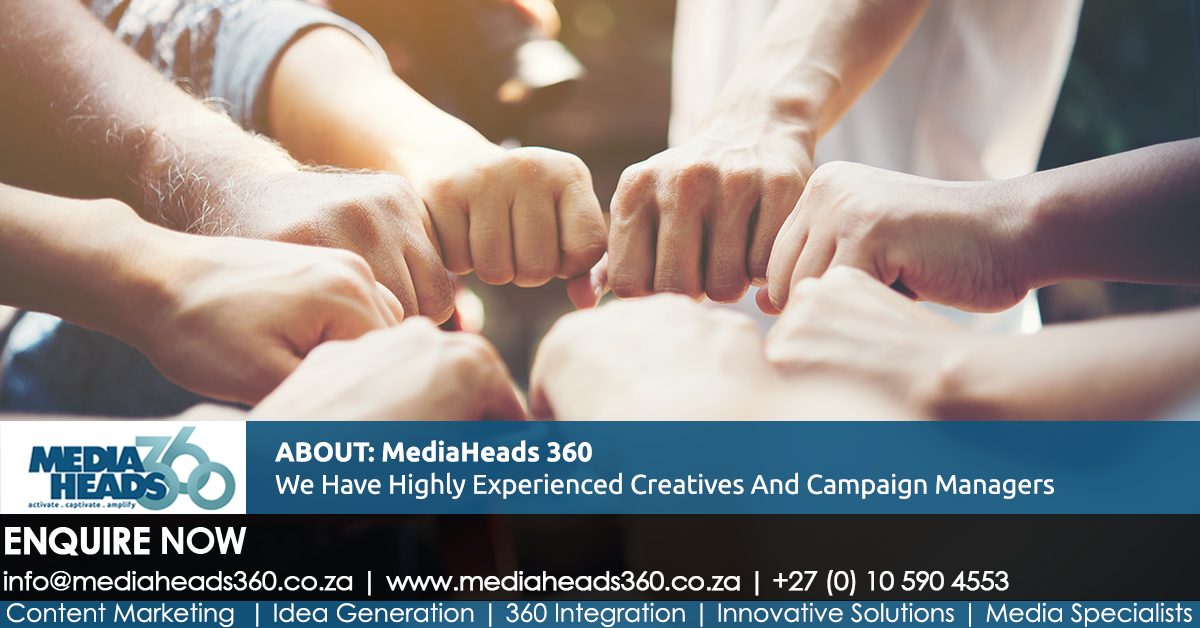 mediaheads360's tweet photo. SERVICES: About MediaHeads 360
Our team, consisting of highly experienced creatives, campaign managers and production specialists, is dedicated to conceptualising and implementing your omnichannel campaign.
#CampaignOptimisation #360Integration #Solutions #MediaHead360 https://t.co/uJvd2517eF