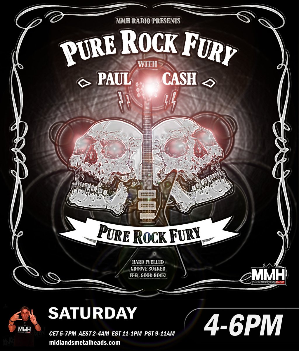 MMH_Radio's tweet photo. PURE ROCK FURY with Paul Cash - Sat 4-6pm @MMH_Radio
#2of3
@FeralSun @FoundMissingUK @THUNDERMOTHER #SlowPhase @bigdirtyrock
#TheWild @tfcotband @ThoseDamnCrows
@chinga_la @janesaddiction #DixieWitch @wethreekings_ #WhiteTrashBluesBand @theuglykings #BloodOfTheSun https://t.co/HV9ouVgr19