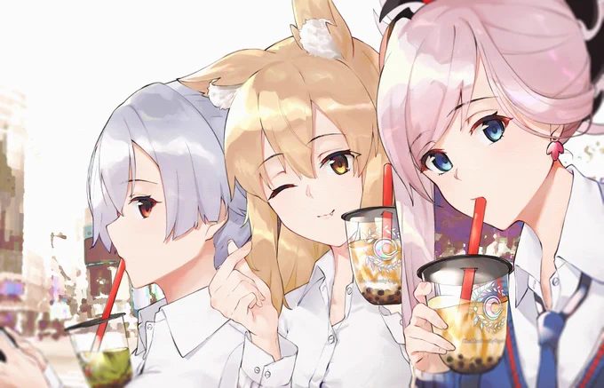 リクエストより和鯖JK三人組～ 

#FGO 