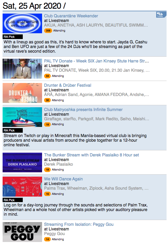 ClubMatryoshka's tweet photo. @ClubMatryoshka Infinite Summer is the top 4 streaming event on @residentadvisor picks! <3 https://t.co/9qbc9aL8Ma
