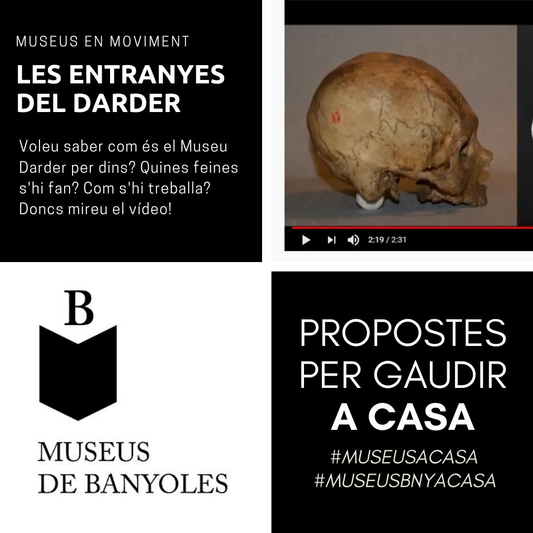 museusbanyoles's tweet photo. 🏠 ELS MUSEUS, A CASA.
👉 En aquest vídeo us mostrem moments de la investigació de peces antropològiques del Museu Darder. Val molt la pena!
🔗 https://t.co/lj72ojNtOr
#museusacasa #museusbnyacasa https://t.co/pBdFMVmOwi