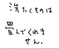 ネットは洗濯物は畳んでくれない 