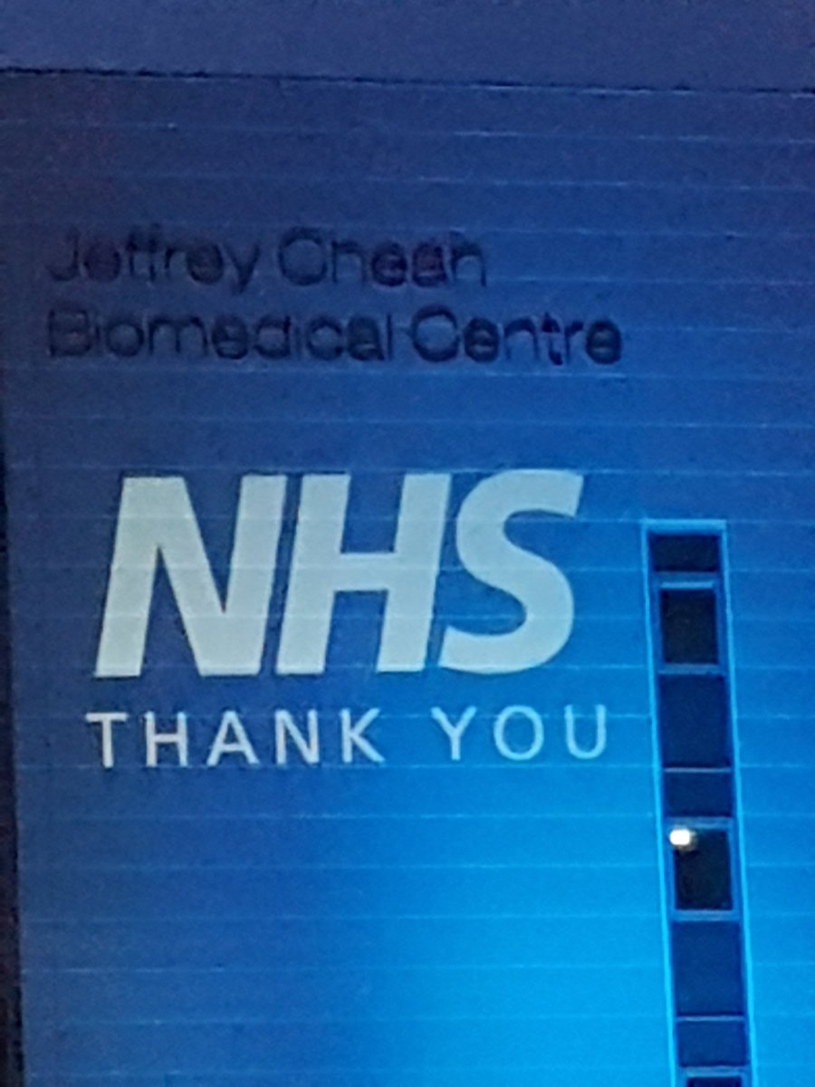 SolitechLtd's tweet photo. Really pleased to have been able to show support for the NHS yesterday evening. #lightitblue  Working with colleagues @venueav we lit up the building of the Milner Institute on the biomedical campus at Addenbrookes. https://t.co/WQlBgqNkI5