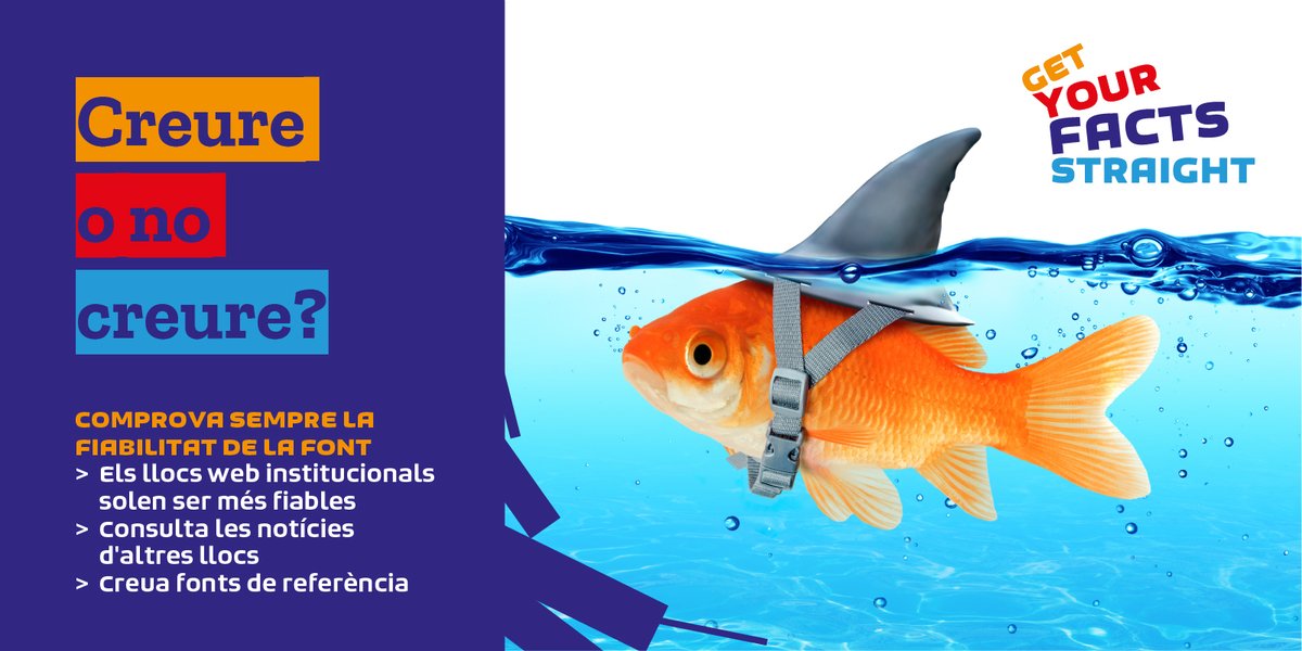 colectic_coop's tweet photo. - Però això és veritat? On ho has sentit?...🙄
☝🏽Ei, que no ens hem de creure tot el que circula pels canals digitals! #LesCosesClares  #GetYourFactsStraight #AllDigitalWeek #EUMediaLiteracyWeek https://t.co/AsQTndCGYi