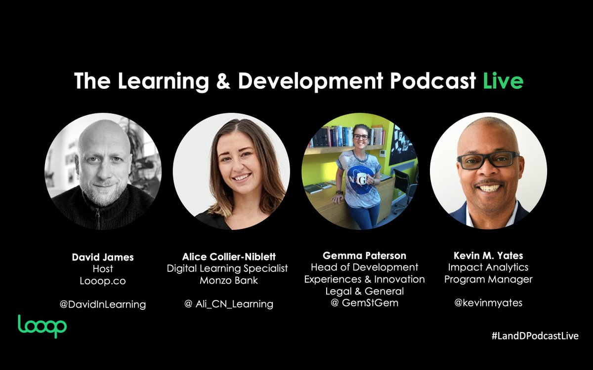 DavidInLearning's tweet photo. The next live episode of The Learning &amp; Development Podcast is coming!

What will be L&amp;D's new measures of success after all this? With @kevinmyates, @GemStGem, and @Ali_CN_Learning.

Tuesday 5th May at 10am EST - 3pm BST - 4pm CET

Sign up here: https://t.co/R0cELLh5j6 https://t.co/XPyjFXzNaC