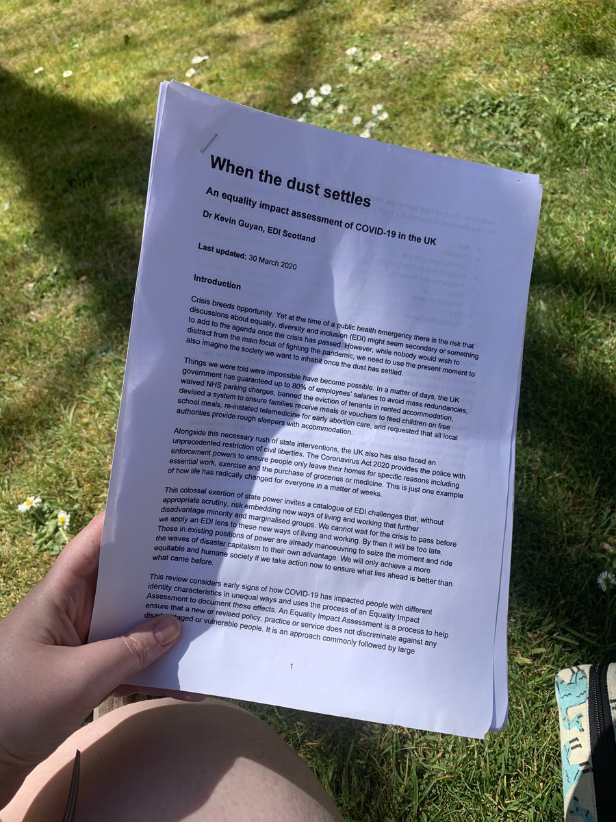 kenglish95's tweet photo. Finally feeling like a human again. Getting back on top of reading for work and this was top of my pile. A must read! #phdlife #EDIdata #equalities https://t.co/6csNMOU6yI