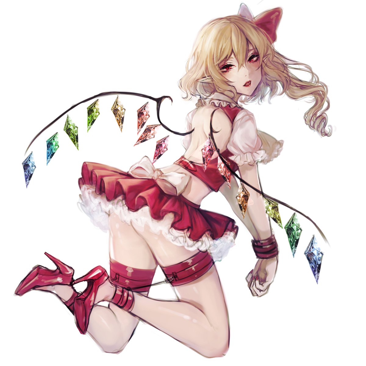 フランドール・スカーレット 「拘束されてるフランちゃんが描きたかっただけ 」|京極 閏　え29bのイラスト