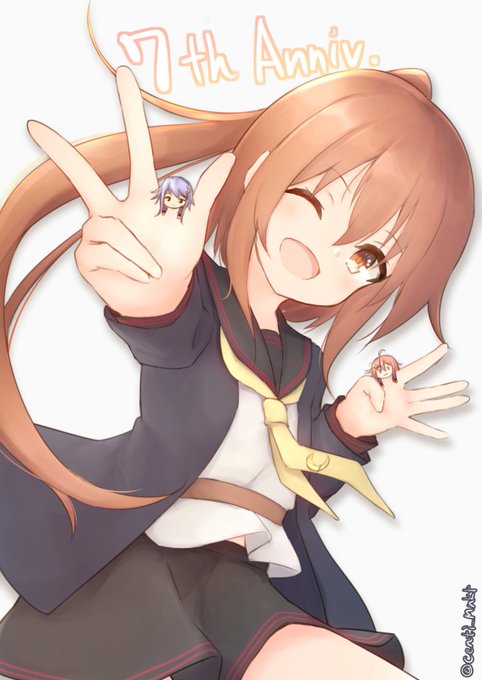 卯月(艦これ) 「うーちゃん 」|せんちのイラスト