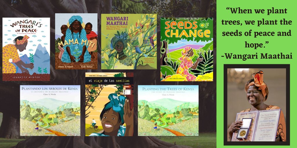 For #ArborDay, explore the life and work of Nobel Peace Prize winner and activist Dr. #WangariMaathai 🌳: “When we plant trees, we plant the seeds of peace and hope.” kids.britannica.com/kids/article/W… #librarytipoftheday