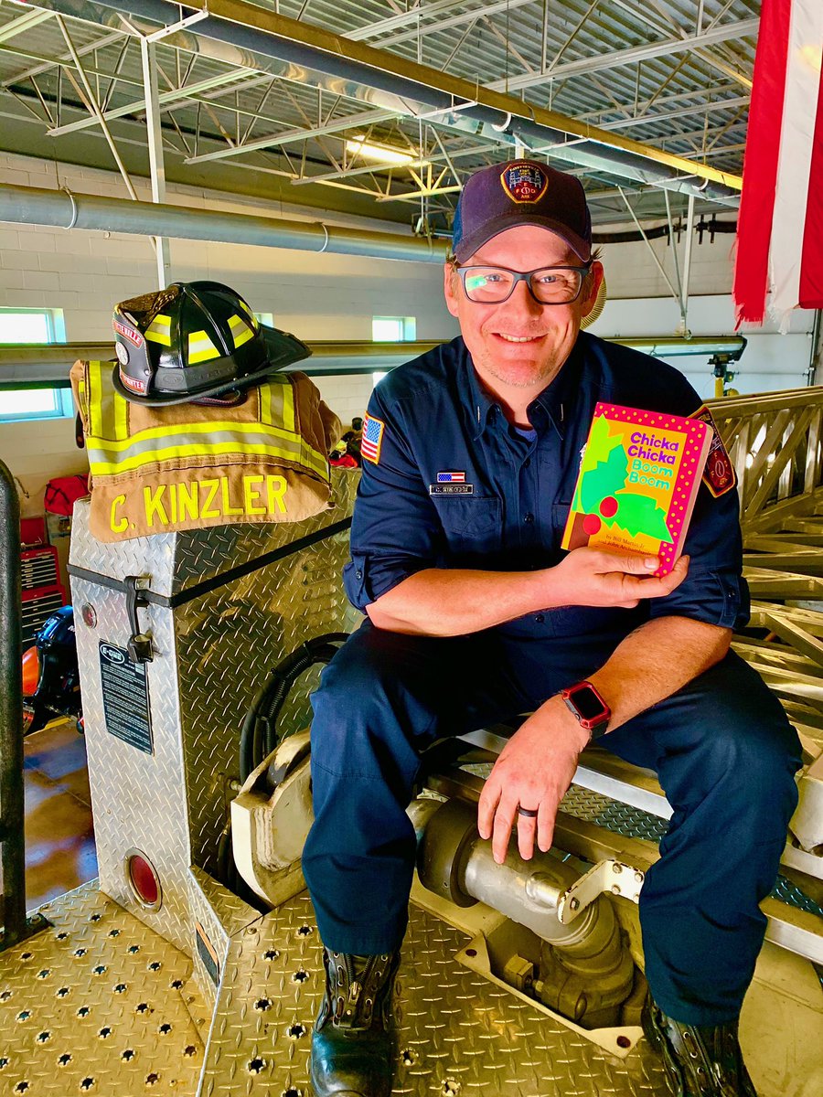 Join the Fayetteville Arkansas Fire Department on Facebook tonight at 5:00 CT while we take a break and Driver/Operater from Ladder 4, Clayton Kinzler, reads Chicka Chicka Boom Boom by Bill Martin Jr. &amp; John Archembault and illustrated by Lois Ehlert.