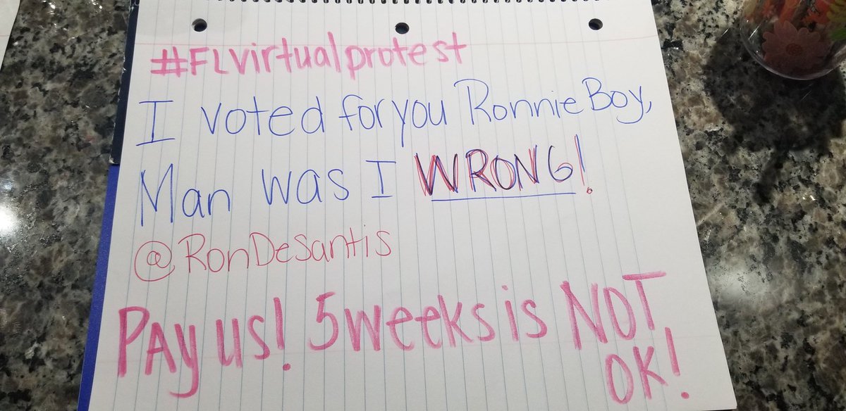 Floridamomof21's tweet image. #FLDEOVirtualProtest NEVER AGAIN will this state EVER BE RED. @GovRonDeSantis @SenRickScott @marcorubio @AnnaForFlorida @RepStephMurphy @abcactionnews @baynews92 @nytimes @POTUS @DonaldJTrumpJr @realDonaldTrump #payfloridians #floridaunemployment #criminal @FLDEO