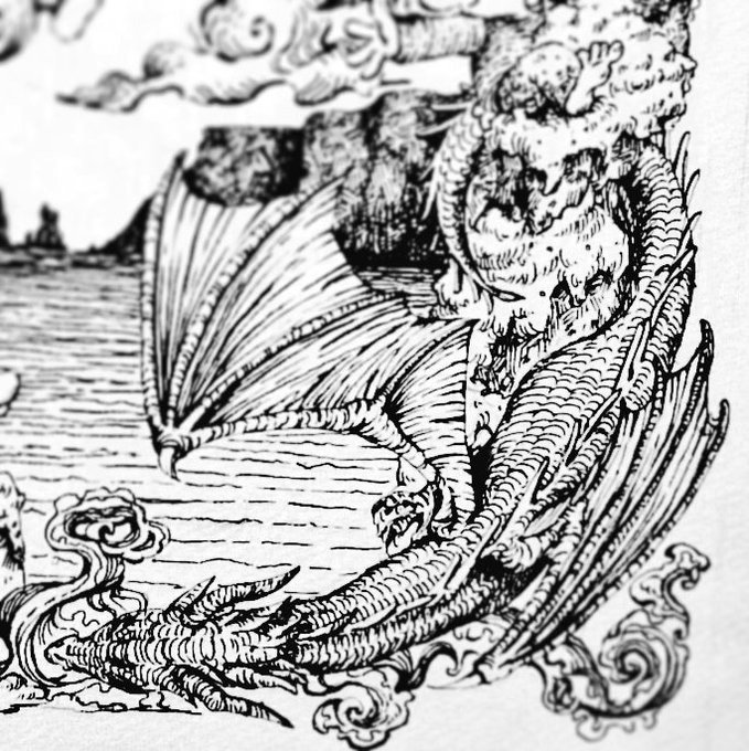 ペン画で #ドラゴンの日
普通に遅刻した 