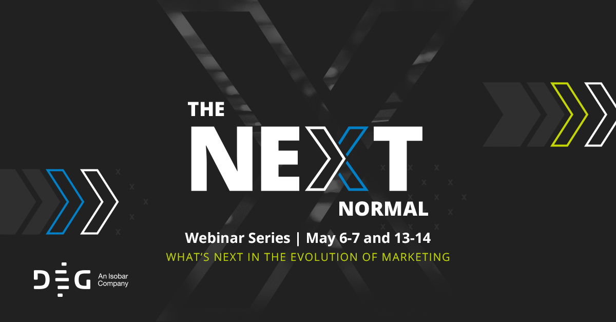 JenniSchaub's tweet photo. As the world evolves, so do customer’s behaviors. Be @DEGdigital's (online) guest for four insight-filled webinars focused on what lies ahead in the marketing evolution. https://t.co/mmAtHhYbyK #DEGwebinar #nextnormal https://t.co/ioVpyX8Kox