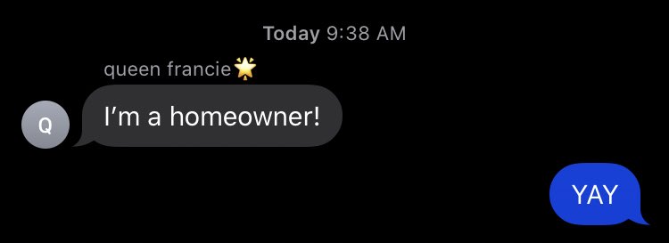 everyone say congrats francie