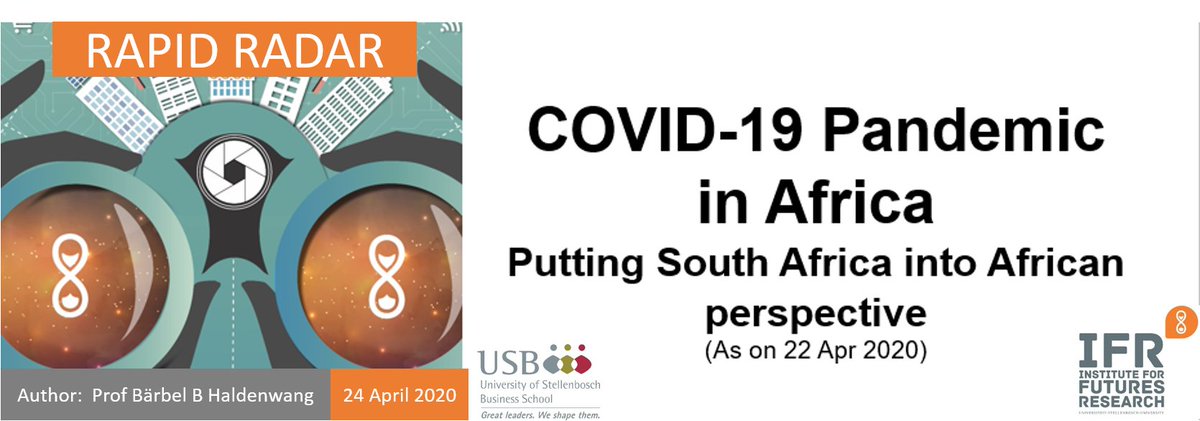 Making sense of SA COVID-19 stats and figures compared to an African perspective! lnkd.in/g9RWM3h
#foresightinsights @USBAlumni , @StellenboschUSB , @USB_ED