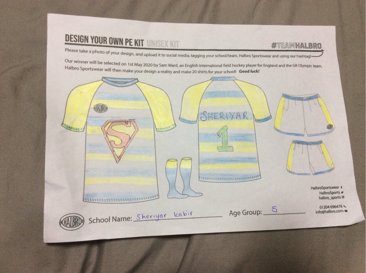 longshawinfants's tweet photo. Fantastic PE kit design entries...@HalbroSports #teamhalbro https://t.co/06j4UVeqiD