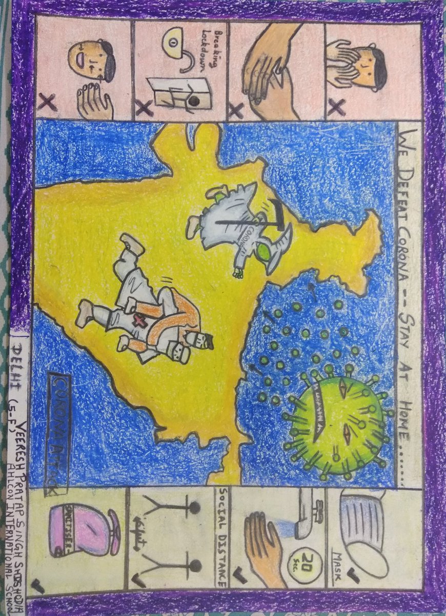 <a href="/crpfindia/">🇮🇳CRPF🇮🇳</a> #Ahlconintl Veeresh Pratap Singh Shishodia s/o Monika Shishodia, Class 5-F, Ahlcon International School, Delhi. #IndiaFightsCorona #UnlockYourCreativity