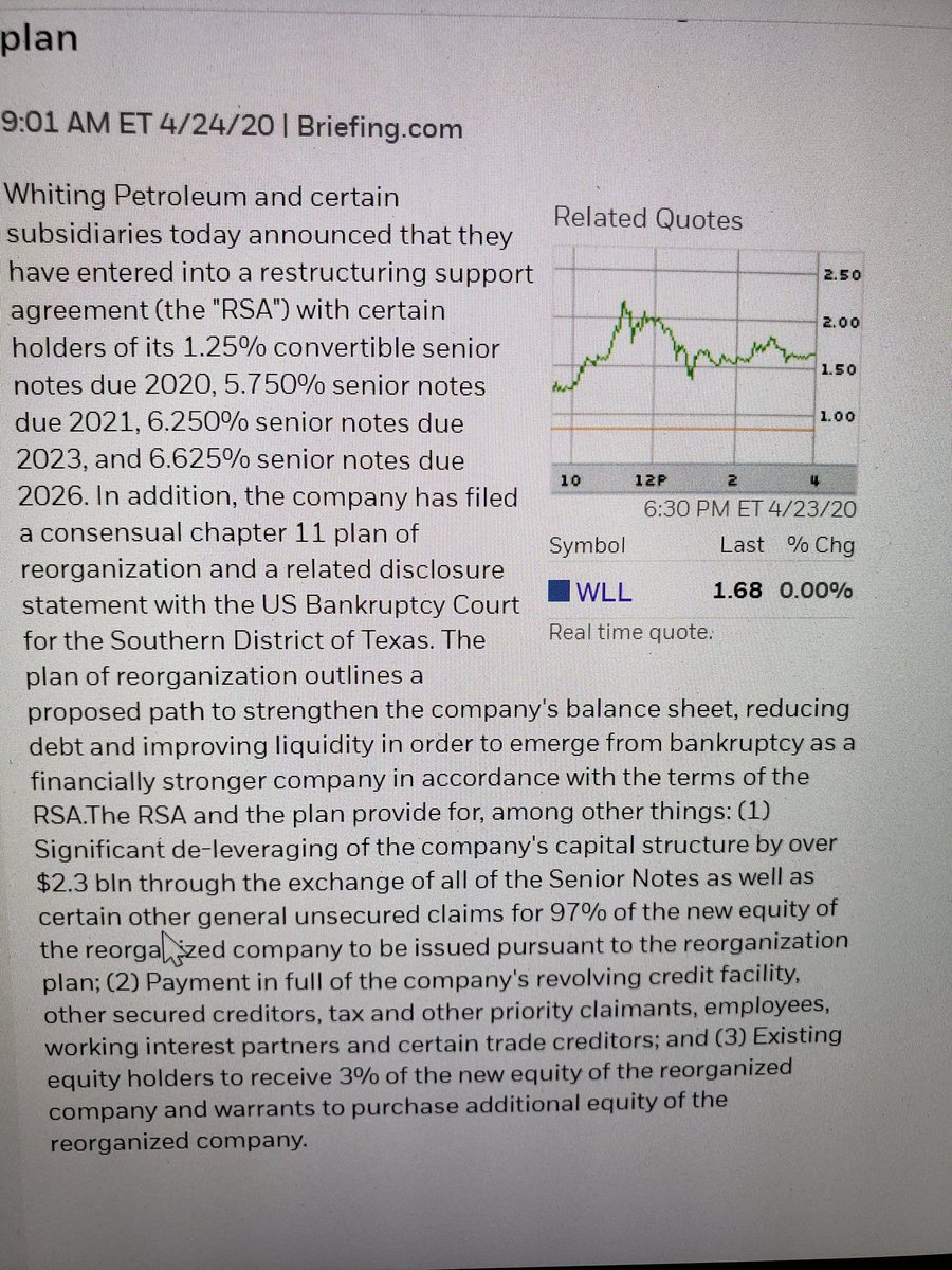 If you turn around and get 3% of a healthier company with less liabilities, I think you're coming out WAY ahead. PS - I'm not a finance guy so please feel free to correct my math.