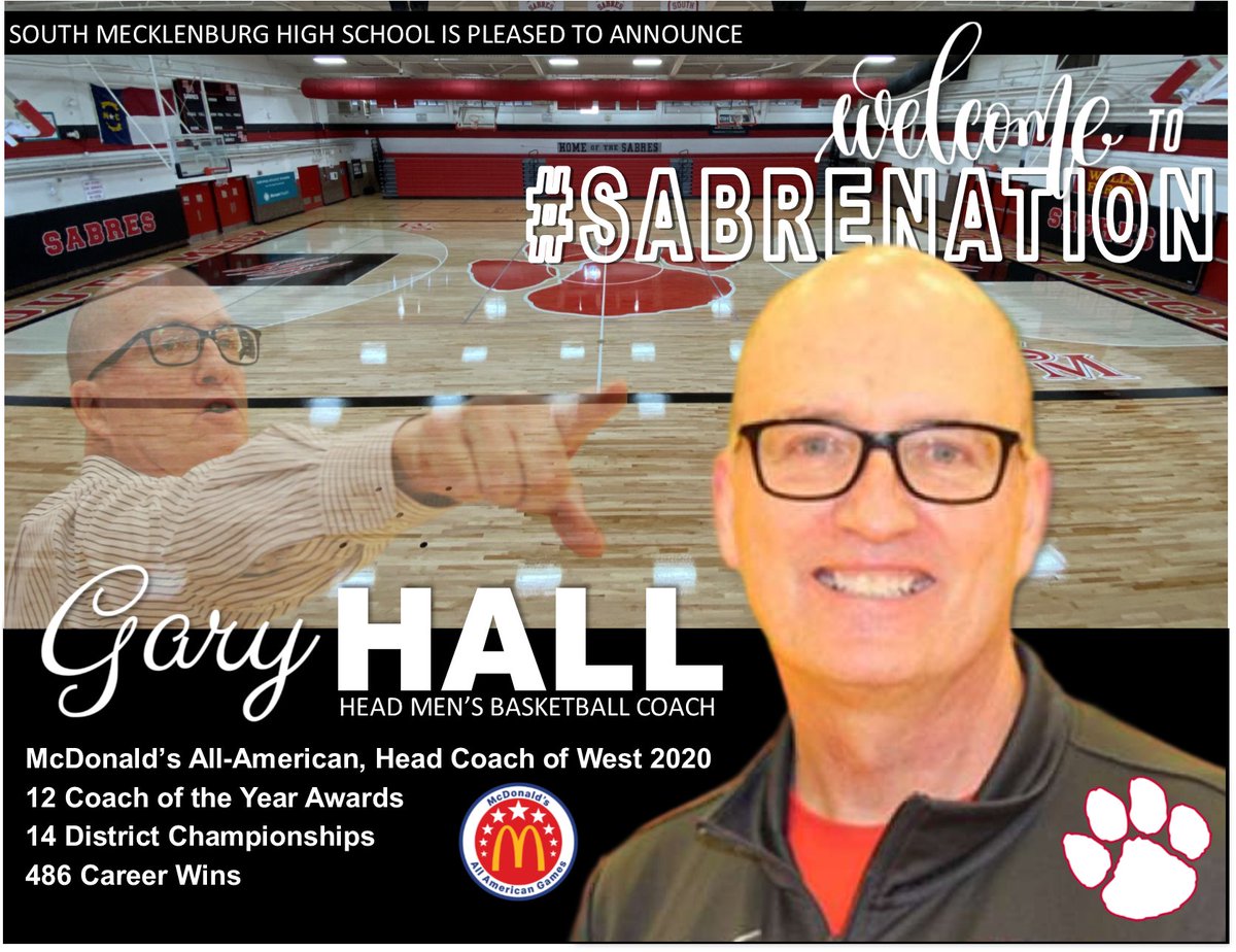 🚨🚨🚨🔥🔥🔥#SABRENATION We are excited to announce Coach Gary Hall as our next Head Men's Basketball Coach. Check out the video below to see what Coach Hall will be bringing to South Meck Basketball and the South Meck Community
youtu.be/U8PxfrYURaw
