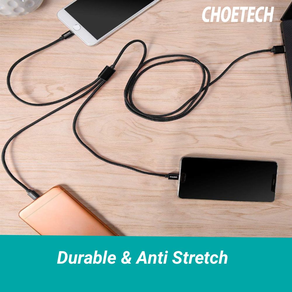 choetech_id's tweet photo. Saat sibuk kerja, kamu bisa sambil charging gadget bersamaan dengan kabel USB Choetech 3 in 1. Selain itu, bahan kabel ini dari Nylon dan pastinya anti stretch. #ChoetechIndonesia #ChoetechCableUSB #KabelUSBNylon https://t.co/rWkrkry7wu