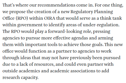 Nonetheless, post-Trump administrations probably won't get rid of OIRA, as it's a useful tool for making sure agencies are following the president's agenda.Thus, we suggest repurposing the office to do what our economic competitors do: industrial planning.