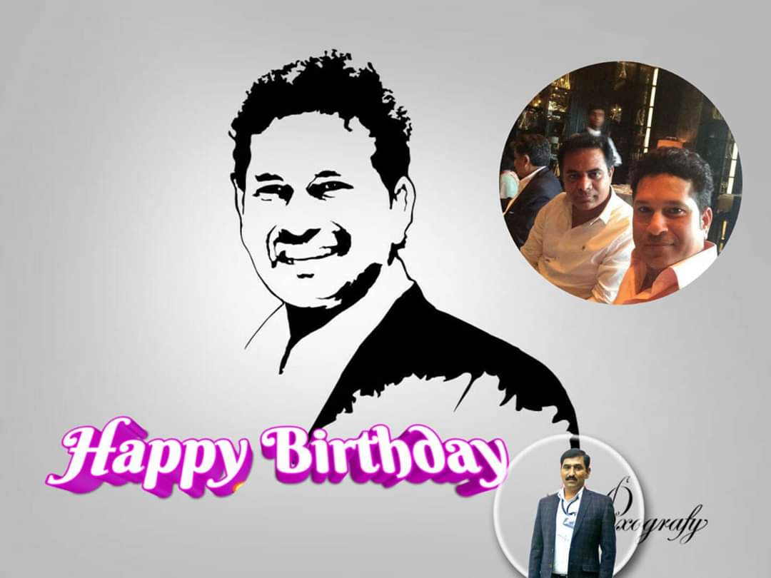  Wishing the cricketing legend, Sachin Tendulkar a very happy birthday! 