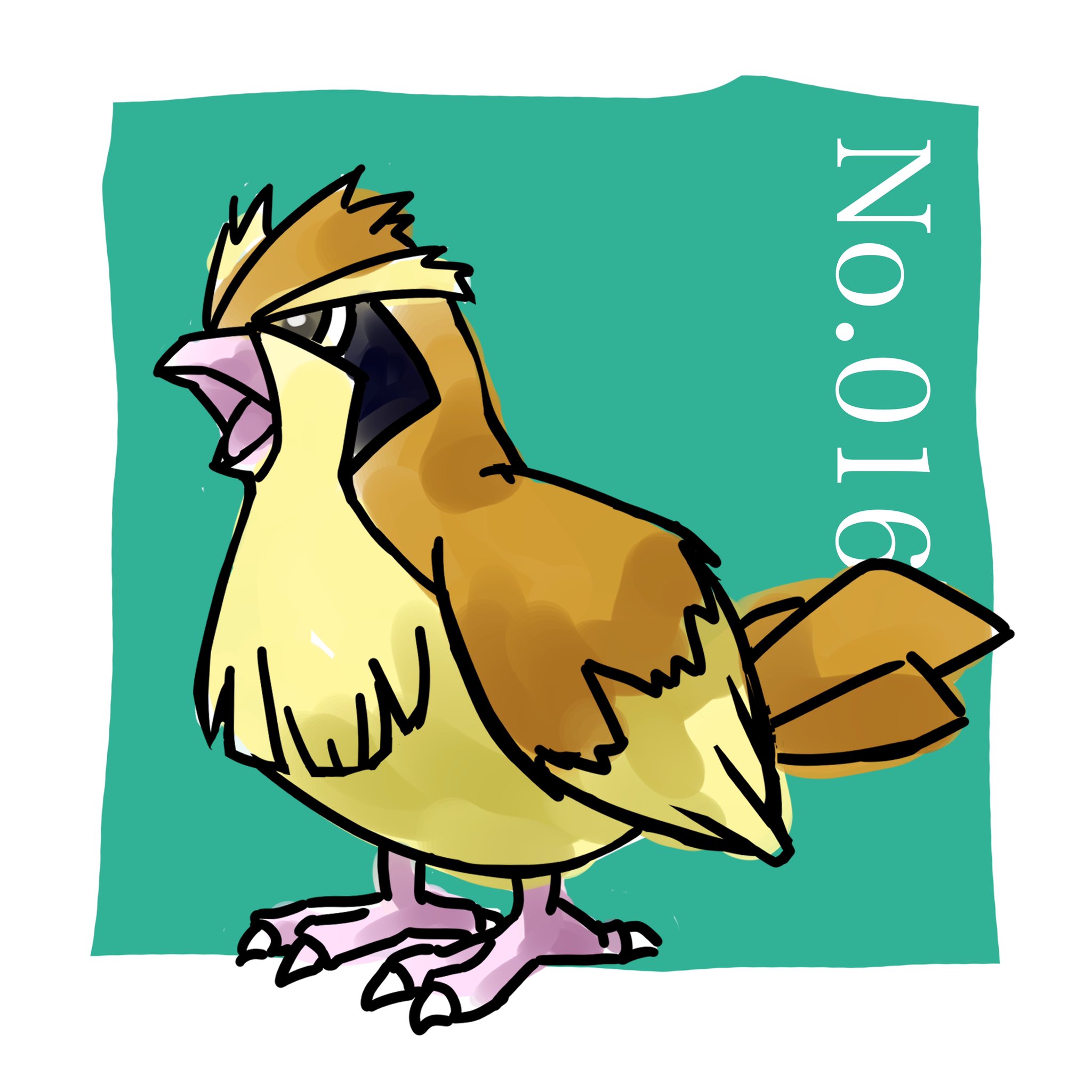 新垣正明 No 016 ポッポ 40点以下のポケモンイラスト T Co Qpdss3iuys Twitter