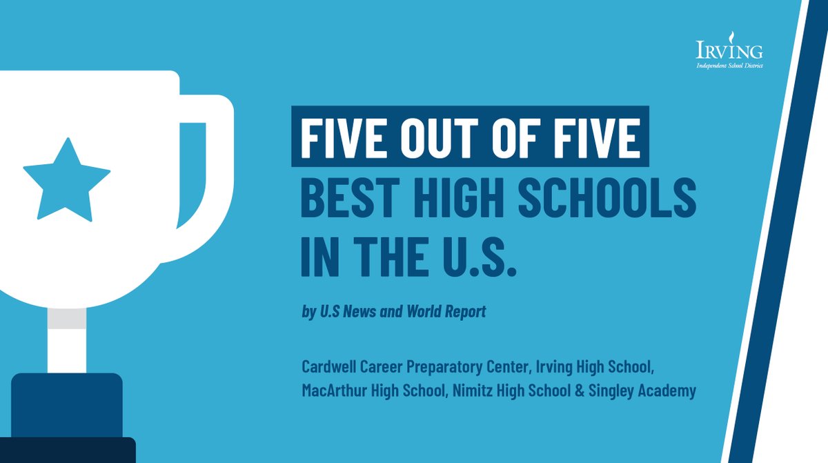 Irving ISD on Twitter "‼️Breaking News‼️ Five out of Five of our high schools have been named
