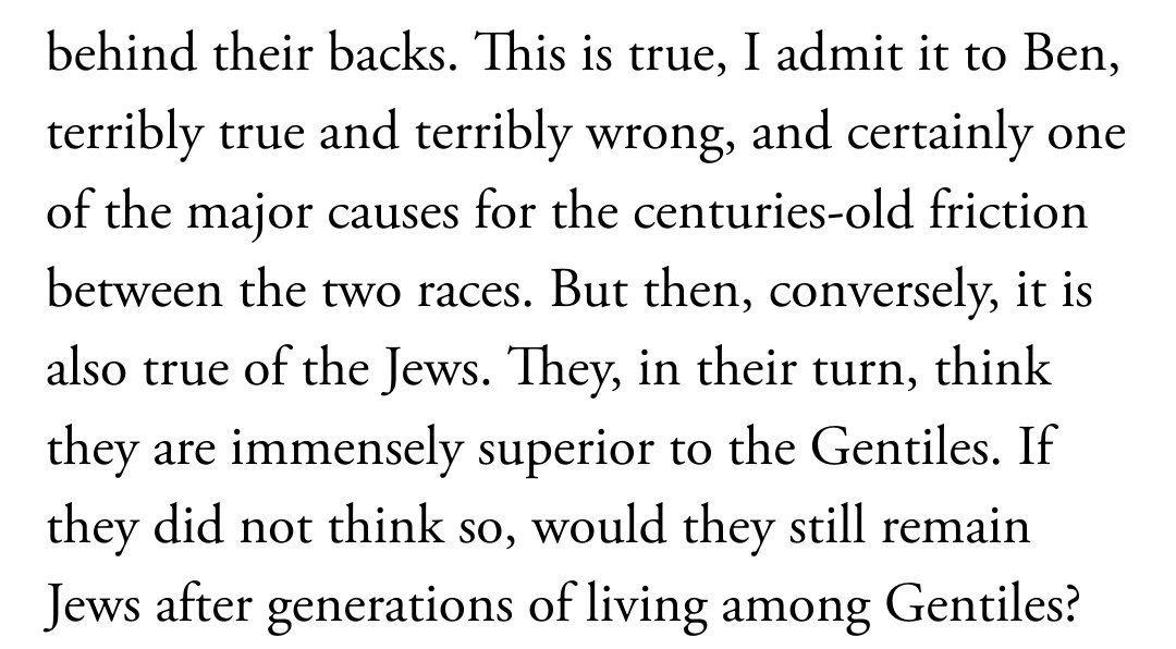 This casual, unexamined supersessionism is still everywhere, the belief that there is no conceivable reason for Jews to want to remain Jews apart from stubbornness, and held within it the idea that Christianity is a natural next step from Judaism and not a totally different thing