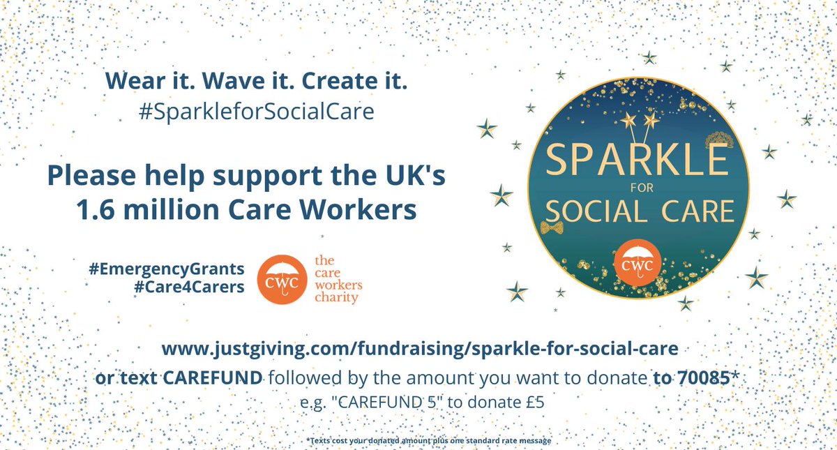 Help us end the week on a high! With just £295 left to go before we hit £10,000, the #SparkleforSocialCare campaign is not only supporting our care workers financially, but is also bringing the nation together in recognising how AMAZING our care workers are!