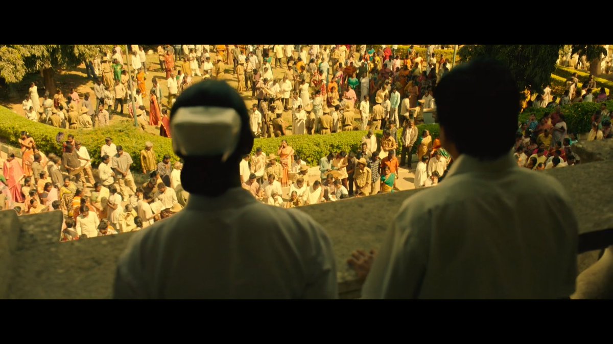 We can call a mere build-up in regular cine-terms, but a mere build-up should work. Here, it does big time. The first set of shots are quite unique, by not revealing the face of Mahanati, the camera captures how illustrious her career was, how prominent her position was!