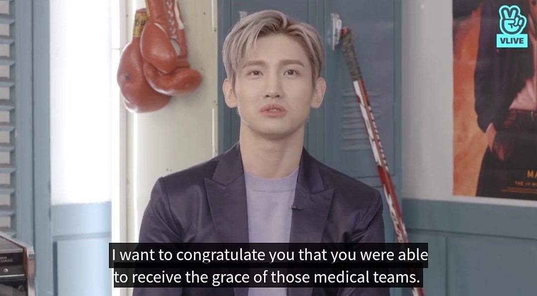 Us: Thanks for keeping my family and me healthy and happyCM: Don't thank me, thank the medical staff and yourself for doing your best to overcome your difficultiesI love him  #TVXQ  #MAX_CHOCOLATE    #심창민의초콜릿_당도MAX  #당도MAX_최강창민초콜릿_D_1  #MAX  