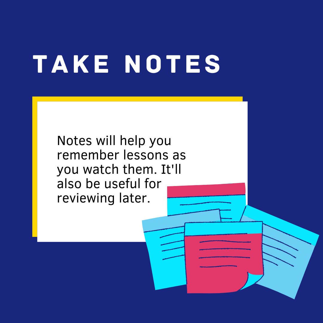 ArkBoulton's tweet photo. #Tips when learning from home
Keep detailed notes of anything you watch. Research shows copying things out by hand helps you memorize them.
#ArkCommunityClassrooms #CommunityClassrooms #ArkBoulton #ArkSchools @ArkSchools https://t.co/Wdsn04uYVt