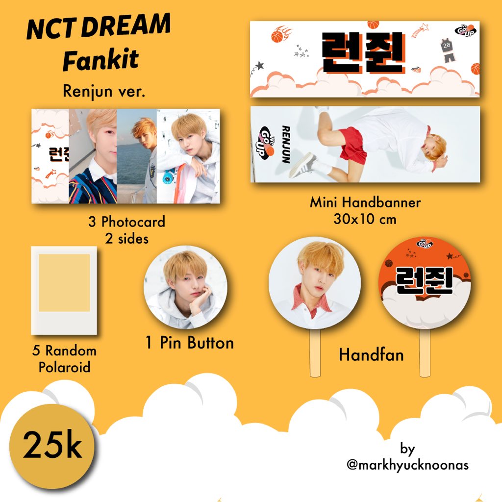 markhyucknoonas's tweet photo. OPEN PO NCT DREAM ‘We Go Up’ FANKIT
Only 25k bisa pilih member💸
Full slot langsung close order🚫
Produksi 7-10 hari
🚀Shipping from Semarang🚀
❌Belum termasuk biaya packing❌
Tanya2 langsung DM aja ya✨
#NCTDREAM #FANKITNCT #nctdreamfankit #nctdreamstuff #NCTDREAM_Ridin https://t.co/A0wDp7rLfz