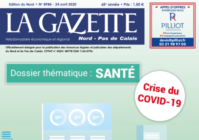 🚨[Dossier Thématique-Spécial SANTE ]😷
Ce Vendredi 24 Avril ...
Des ITW et portraits exclusifs des acteurs de l'écosystème de la santé régional #hautsdefrance 👩🏻‍⚕️👨‍⚕️
💡Nos éditions sont téléchargeables sur notre site le temps du confinement👏
bit.ly/2XYeLcl #lagazettenpdc
