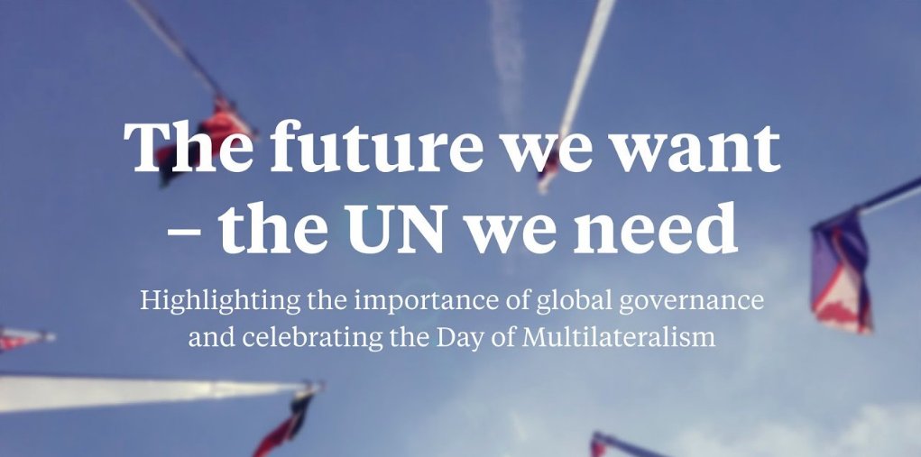 Today is the International Day of Multilateralism & Diplomacy for Peace! Join @ChallengesFnd @SweMFA  
@AnnLinde @HochschildF @AmbAlyaAlThani @RMarbinah to take part in a @JoinUN75 discussion! 

Join LIVE in 1 HOUR at 13:00 CEST here: bit.ly/SWEGC

#UN75 #DiplomacyDay