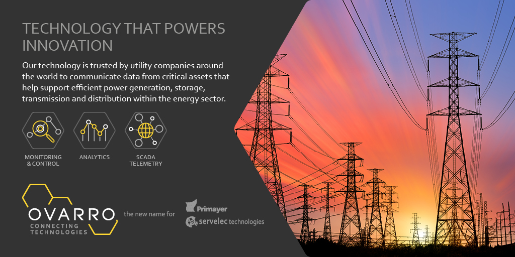 ServelecTech's tweet image. Ovarro works closely with power companies and our partners to provide secure, modular and robust technology that support a range of monitoring and control functions within the energy sector, helping to ensure more people around the world have access to the power they need.
#RTUs