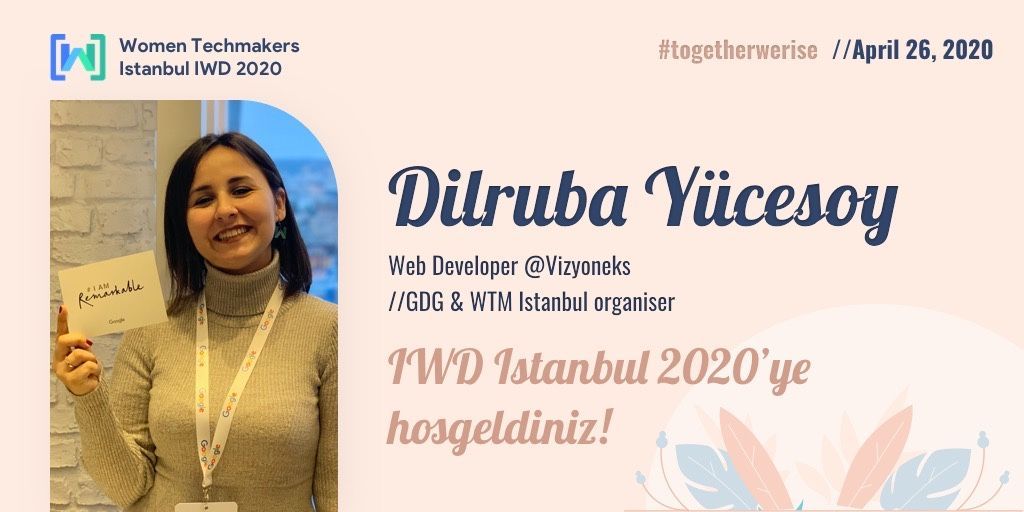 Eee ekip olmadan etkinlik olmaz! 😍 WTM Istanbul Ambassadorları Burcu Yalçınkaya (<a href="/burcuco/">Burcu Yalcinkaya 💙</a>  )ve Dilruba Yücesoy ( <a href="/yucesoydilruba/">Dilruba Yücesoy Özçelik</a>  ) açılış konuşmasıyla 14:00'da YouTube'da olacaklar ❤️  Hadi hemen hatırlatıcını ayarla ⏳ 👉 gdg.ist/iwd20

#TogetherWeRise #iwd20