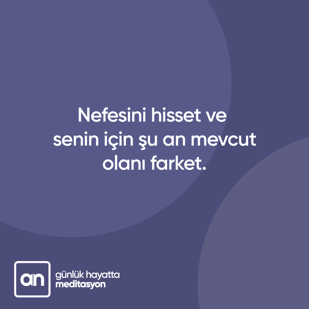 Ne yapıyorsan bırak, nefesini hisset ve senin için şu an mevcut olanı farket.

ow.ly/3lwH50zicU0

#evdekal #meditasyonyap #meditasyon #covid_19 #sakinkal #sağlıklakal #mindfulness #heranyanında #anıntadınıçıkar