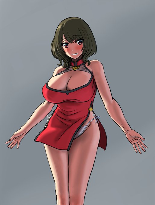 エロいチャイナ服の女 