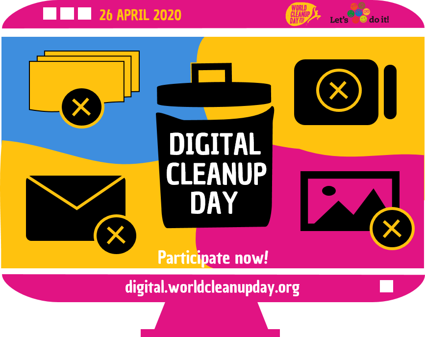 LetsDoItWorld's tweet photo. Do you know that a simple act of deleting unused Apps, emails, or media can help reduce greenhouse gas emissions? Participate now in our #digitalcleanup while you #StayHome.Share the amount deleted on https://t.co/KxQaE1bRxz .Save the planet now!

#letsdoitworld #worldcleanupday https://t.co/udNs90qC7R