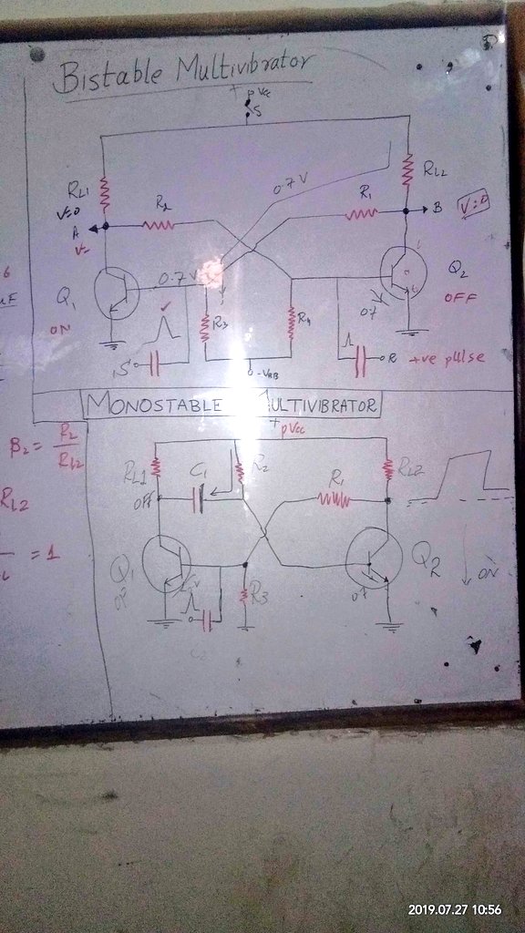 AwaisiShakir's tweet image. #physics #electronics #multivibrator