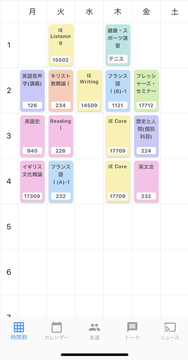 青学生向け情報メディア Penmark 青学生の時間割 文学部1年 Ieは課題がたくさん出る授業だったので 課題をこなすためにieの日には他の授業をあまり入れないようにしたとのことです 青学 春から青学