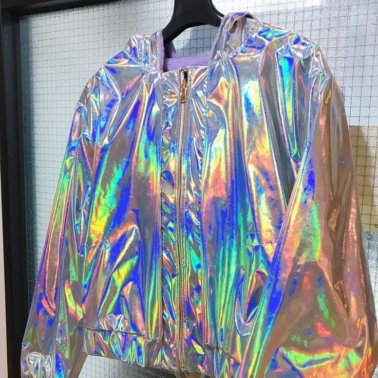 ткань голограмма. одежда с голографическим эффектом. голографическая одежда. неоновые вещи. платье голографик.