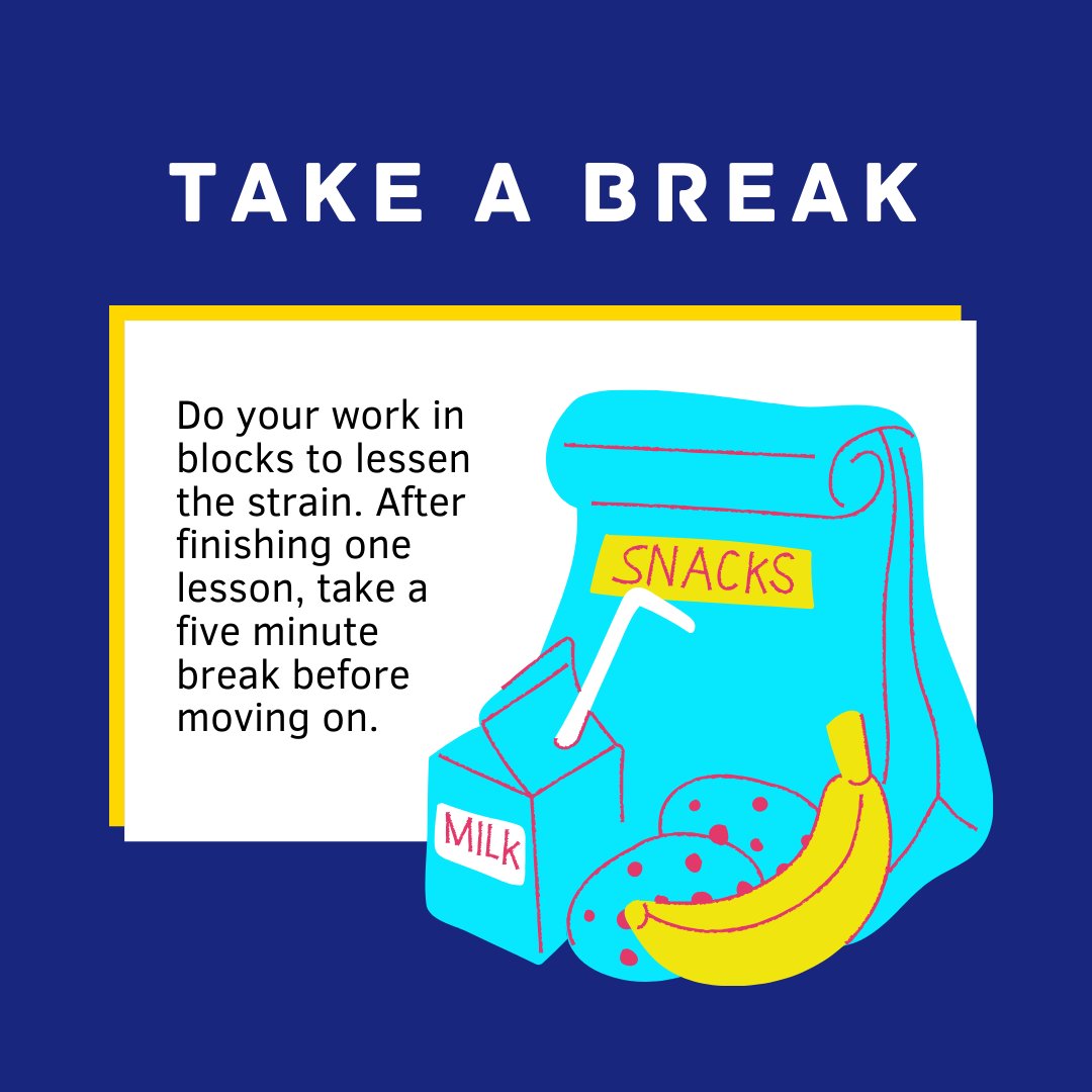 ArkBoulton's tweet photo. #Tips when learning from home
A 5 minute break will do little harm to your routine. Just don't let the 5 minutes become 50...
#ArkCommunityClassrooms #CommunityClassrooms #ArkBoulton #ArkSchools @ArkSchools https://t.co/T6UNlOTQCc